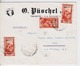 Trieste A, Busta Espresso Affrancata Con 3 X Sassone 98, (05305) - Storia Postale