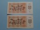 1 ( JG119007 - OG083343 ) 1992 - Lietuvos Republika Talonas ( For Grade, Please See Photo ) 2 Pcs.! - Lituanie