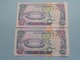 2 X 20 Twenty SHILLINGS ( Shilingi Ishirini ) Central Bank Of KENYA ( For Grade, Please See Photo ) ! - Kenya