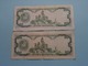 2 X 20 Veinte BOLIVARES ( 1995 ) Banco Central De Venezuela ( For Grade, Please See Photo ) ! - Venezuela