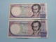 2 X 500 Quinientos BOLIVARES ( 1990 & 1998 ) Banco Central De Venezuela ( For Grade, Please See Photo ) ! - Venezuela