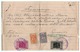 1942 WWII HUNGARIAN  OCCUPATION OF YUGOSLAVIA, 2 HUNGARY REVENUE STAMP, 2 SERBIAN ORTHODOX CHURCH STAMPS, TITEL - Cartas & Documentos