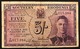 SOUTHERN RHODESIA King George VI 5 Shillings P8b 1945 Forellini Little Holes Lotto 2732 - Rhodesien