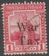 Trinidad & Tobago. 1918 War Tax. 1d Used SG 188b - Trinidad & Tobago (...-1961)