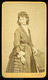 BUDA 1870. Ca. Heller József : Ismeretlen Hölgy Visit Fotó  /  József Heller: Unknown Lady Visit Photo - Other & Unclassified