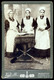 BUDAPEST 1910. Vágó B : Konyhás Hölgyek, érdekes Cabinet Fotó  /  Kitchen Ladies Intr. Vintage Cabinet Photo - Other & Unclassified