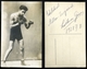 SPORT ökölvívás , Ökölvívó ,   Fotós Képeslap Ádler Zsigmondnak Dedikálva  /  SPORT Boxing Photo Vintage Pic. P.card Ded - Hongarije