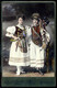 BUDAPEST 1910. Ca. Schmidt Ágoston : Pár, Népviseletben Színezett Cabinet Fotó  /  Couple In Traditional Costume Vintage - Otros & Sin Clasificación
