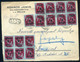 RÉDICS 1945.12.07. Érdekes Címzésű Infla Levél 45 Db Bélyeggel + Kp. Bérmentesítéssel Budapestre Küldve - Covers & Documents