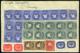 SUMONY 1946.05. Dekoratív 40 Bélyeges Infla Levél, Postaügynökségi Bélyegzéssel Pécelre Küldve  /  Decorative 40 Stamp I - Covers & Documents