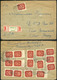 BUDAPEST 1946.(20.dsz) Ajánlott Inflációs Levél Az USA- Ba Küldve - Lettres & Documents