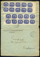 1946. 05. Érdekes Kétszer Felhasznált Inflációs Boríték Hegykő - Budapestre Küldve. Ritka Darab!  /  Intr Double Used In - Covers & Documents