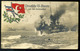 K.u.K. Haditengerészet, I.VH Képeslap SMS Pola Hajó Bélyegzéssel   /  K.u.K. NAVY WW I. Vintage Pic. P.card SMS Pola Pmk - Used Stamps