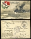 K.u.K. Haditengerészet, I.VH Képeslap SMS Pola Hajó Bélyegzéssel   /  K.u.K. NAVY WW I. Vintage Pic. P.card SMS Pola Pmk - Used Stamps