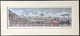 VASÚT Színezett Fametszet Paszpartuban Képméret 48*14 Cm  /  RAIL Colored Xylograph 48*14 Cm - Prints & Engravings