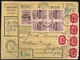 MÉLYKÚT 1946.05.20.  Infla Csomagszállító Mágocsra Küldve, 5*20Millió P + A Hátoldalon Lépcsőzetesen-leporellósan ívben - Brieven En Documenten