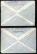 UNGVÁR , HUSZT  1940-41. 5 Db Légi Levél Az USA-ba Ill Svájcba Küldve, Ritka Tétel!  /  5 Airmail Letters To USA And Swi - Lettres & Documents