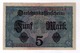 Darlehenskassenschein 5 Mark 1917 Seriennummer: X-9609119    928929 - 5 Mark