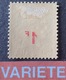 R1615/941 - 1940 - TYPE CERES - N°487 NEUF* - VARIETE ➤➤➤ Surcharge RECTO-VERSO - Ungebraucht