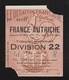 Ticket Football  1956  FRANCE  AUTRICHE   Colombes FRANCE  Bat AUTRICHE  ( Très Très Bonne TENUE ) +100 - Tickets - Entradas