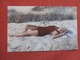 Female Laying In The Sand  Linen Card.    Ref    3594 - Pin-Ups