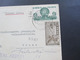 Mexico 1935 Air Mail Servicio Postal Aereo Nach Prag Mit Rotem Stempel Telegrafni Ustrednistanice Rohrpost?? über Paris - Mexico