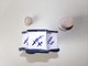 Delcampe - ENCRIER EN CERAMIQUE BLANCHE A DECOR BLEU 10 X 10 X 7 CM 355 GR - Inkwells