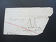 AD Um 1851 Baden Nr. 4 Mit Nummernstempel 43 Und Rotem L1 Chargé Und Freiburg Großes Briefstück!! - Cartas & Documentos