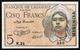 Tunisia 5 Francs  1944-10-02 KM#15 Lotto 443 - Tunisie