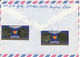 Libya Registered Air Mail Cover Sent To Denmark 27-8-1986 Also Stamps On The Backside Of The Cover - Libia