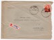 1950 YUGOSLAVIA, CROATIA, ZAGREB TO RAVNA GORA, GORSKI KOTAR, REGISTERED MAIL - Covers & Documents