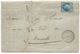 N° 22 BLEU NAPOLEON SUR LETTRE / CAD T22 ROQUEFORT SUR SOULSON AVEYRON POUR MARSEILLE 1863 / GC 3201 INDICE 6 - 1849-1876: Periodo Classico