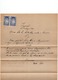 14.05.1920. KINGDOM OF SHS, CHAIN BREAKERS, VERIGARI,ZEMUN, 2X 2 KRUNA, POSTAL STAMPS USED AS REVENUE, ERROR - Covers & Documents