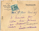 LETTRE C.C.P. MARSEILLE  Pour CHINON  INDRE-ET-LOIRE Réexpédiée POSTE RESTANTE PARIS 115 TàD 25-10-44 TAXE Retrait 50c - 1921-1960: Période Moderne