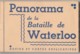 W3- PANORAMA DE LA BATAILLE DE WATERLOO - CARNET COMPLET  DE 12 CPA - GUERRE NAPOLEON  - 4 SCANS - Storia