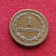 El Salvador 1 Centavo 1947 KM# 135.1 Rare Lt 148 *VT - El Salvador