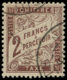 FRANCE Taxe O - 26, 2f. Marron - Cote: 200 - 1859-1959 Oblitérés