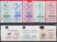 247926 / Lot Of 8 Pieces -  BUS , TRAM , Trolleybus , SOFIA , Ticket Billet , Bulgaria Bulgarie Bulgarien Bulgarije - Europa