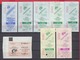 247930 / Lot Of 8 Pieces -  BUS , TRAM , Trolleybus , SOFIA , Ticket Billet , Bulgaria Bulgarie Bulgarien Bulgarije - Europe