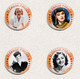 Eleanor Parker Movie Film Fan ART BADGE BUTTON PIN SET 2 (1inch/25mm Diameter) 70 DIFF - Filmmanie