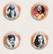 Eleanor Parker Movie Film Fan ART BADGE BUTTON PIN SET 2 (1inch/25mm Diameter) 70 DIFF - Cinema