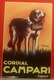 Cordial CAMPARI Liquor Dog Cane  Riproduzione CARTOLINA Non Viaggiata - Reclame