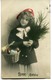 CPA - Carte Postale - Fantaisie - Bonne Année - Petite Fille (I9912) - Anno Nuovo