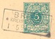 DEUTSCHES REICH "BRIEG * KREIS GLOGAU * 1.5.94" Selt. RA3 A. 5 Pfg. Krone-GA Nach "BRESLAU 5" K1. Brzeg, (deutsch Brieg) - Briefe U. Dokumente