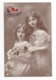 Deux Belles Fillettes Avec Des Fleurs N°3619 20 VOIR DOS - Autres & Non Classés