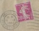 1934 - SEMEUSE PERFOREE (PERFIN) (RADIATEURS) Sur ENVELOPPE GRAND FORMAT De PARIS => LEZOUX - Cartas & Documentos