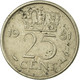 Monnaie, Pays-Bas, Juliana, 25 Cents, 1951, TB+, Nickel, KM:183 - 1948-1980 : Juliana