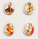 Pin Up Girl BADGE BUTTON PIN SET 16 (1inch/25mm Diameter) 35 DIFF - Pin-ups