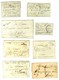 Lot De 22 Lettres D'Auxerre : 4 Documents, 2 Marques Postales De Département, 7 PD, 5 PP, 1 DEB Et 3 Càd. - TB. - Other & Unclassified