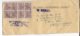 1951 - INDIA - ENVELOPPE "ON INDIA GOVERNMENT SERVICE" (MINISTRY OF EXTERNAL AFFAIRE) AFFRANCH. SPECTACULAIRE ! => PARIS - Lettres & Documents